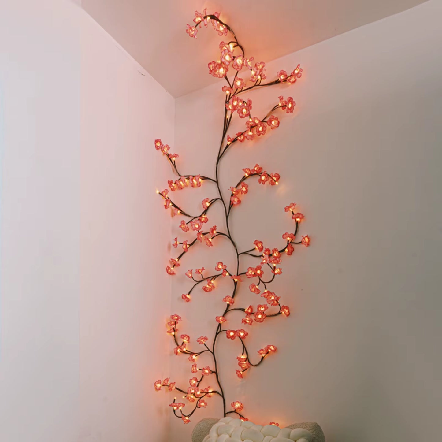 LED Cherry Blossom Branch Light with Remote Control Light String Desktop Bedside Tree Light Bedroom Hotel Decoration Night Light