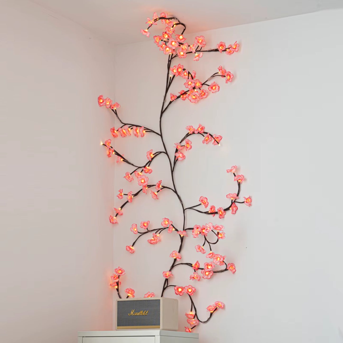 LED Cherry Blossom Branch Light with Remote Control Light String Desktop Bedside Tree Light Bedroom Hotel Decoration Night Light