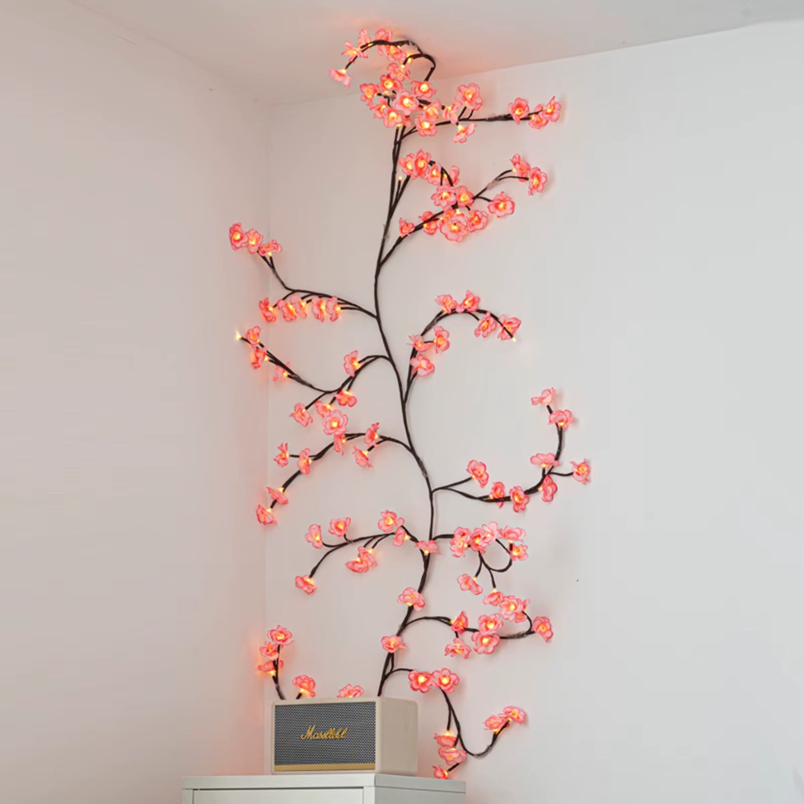 LED Cherry Blossom Branch Light with Remote Control Light String Desktop Bedside Tree Light Bedroom Hotel Decoration Night Light