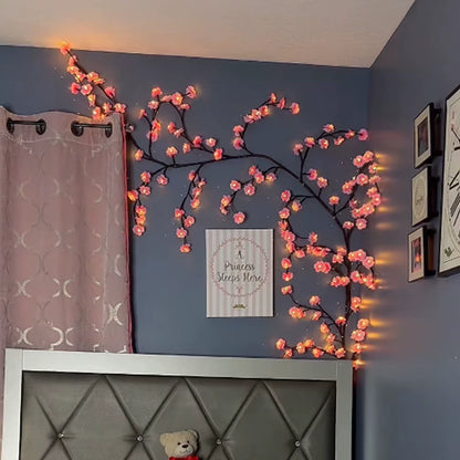 LED Cherry Blossom Branch Light with Remote Control Light String Desktop Bedside Tree Light Bedroom Hotel Decoration Night Light