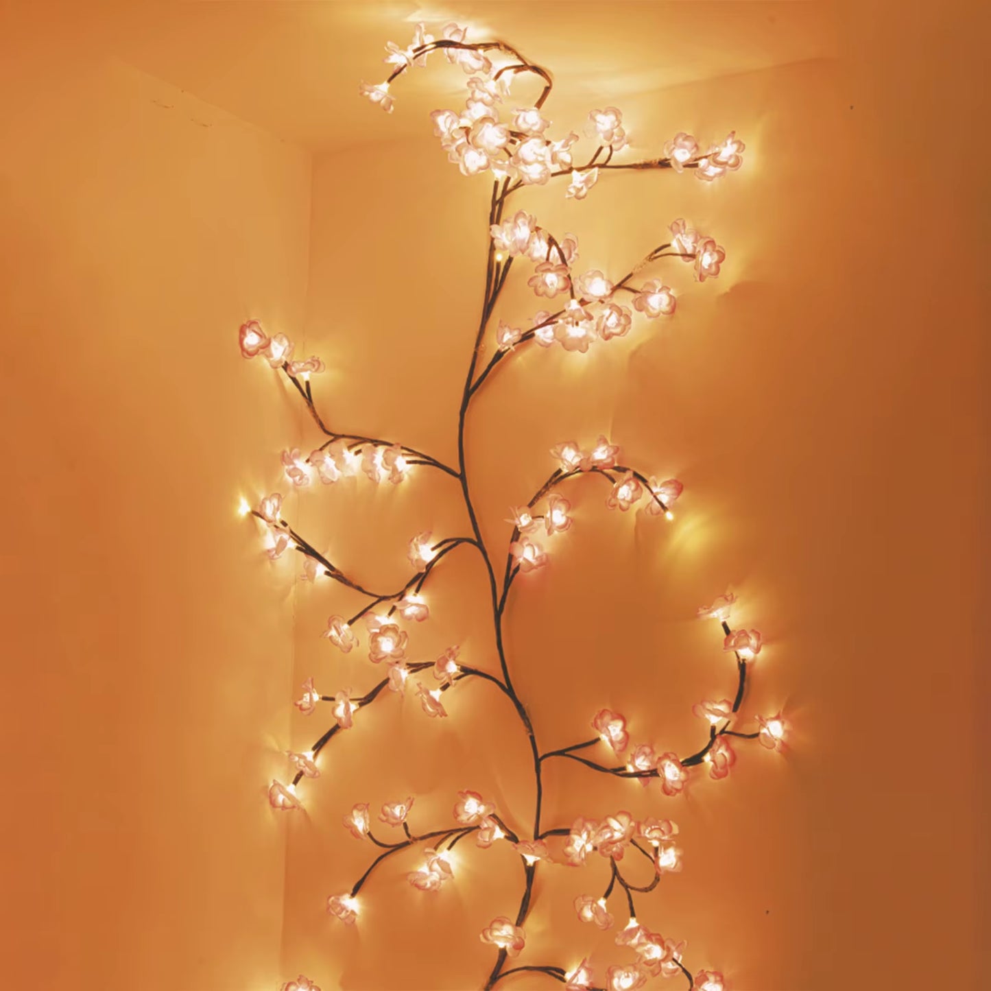 LED Cherry Blossom Branch Light with Remote Control Light String Desktop Bedside Tree Light Bedroom Hotel Decoration Night Light